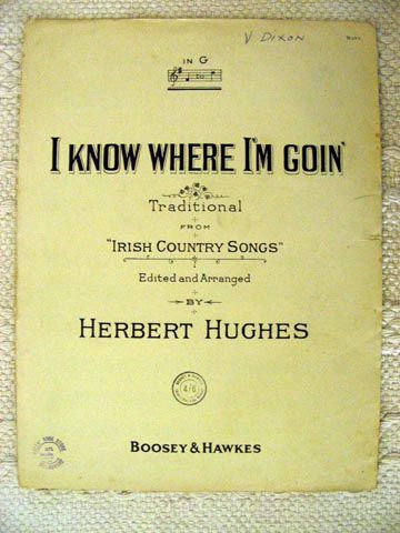 I Know Where I'm Going Sheet Music 
