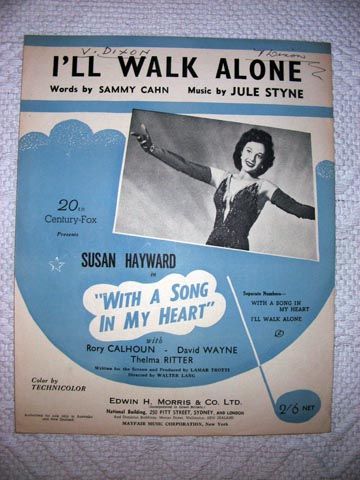 I'll Walk Alone Sheet Music 