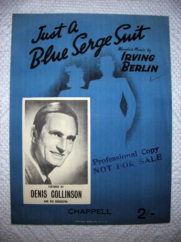 Just A Blue Serge Suit Sheet Music 