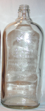 Laurel Vacuum Oil Co   clear bottle