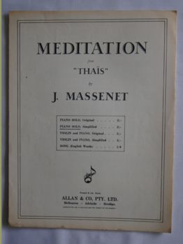Meditation from Thais piano   