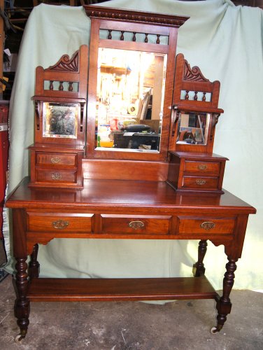 Cedar dressing stand.