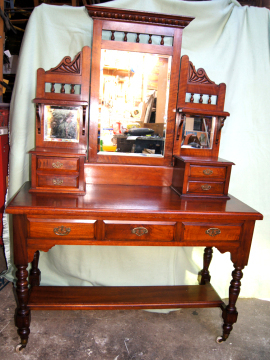 Cedar dressing stand.