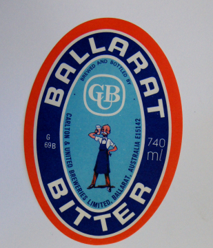 Ballarat Bertie Bottle Label